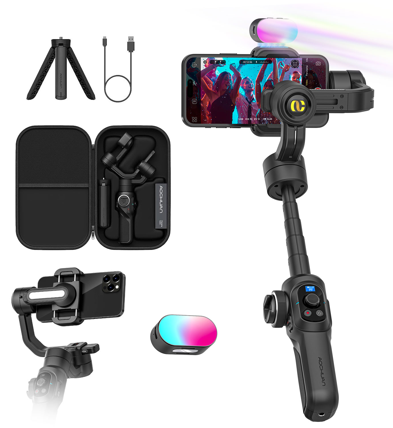 Drone Kit Professional - Aochuan Smart S2 Smart Gimbal Stabiliser