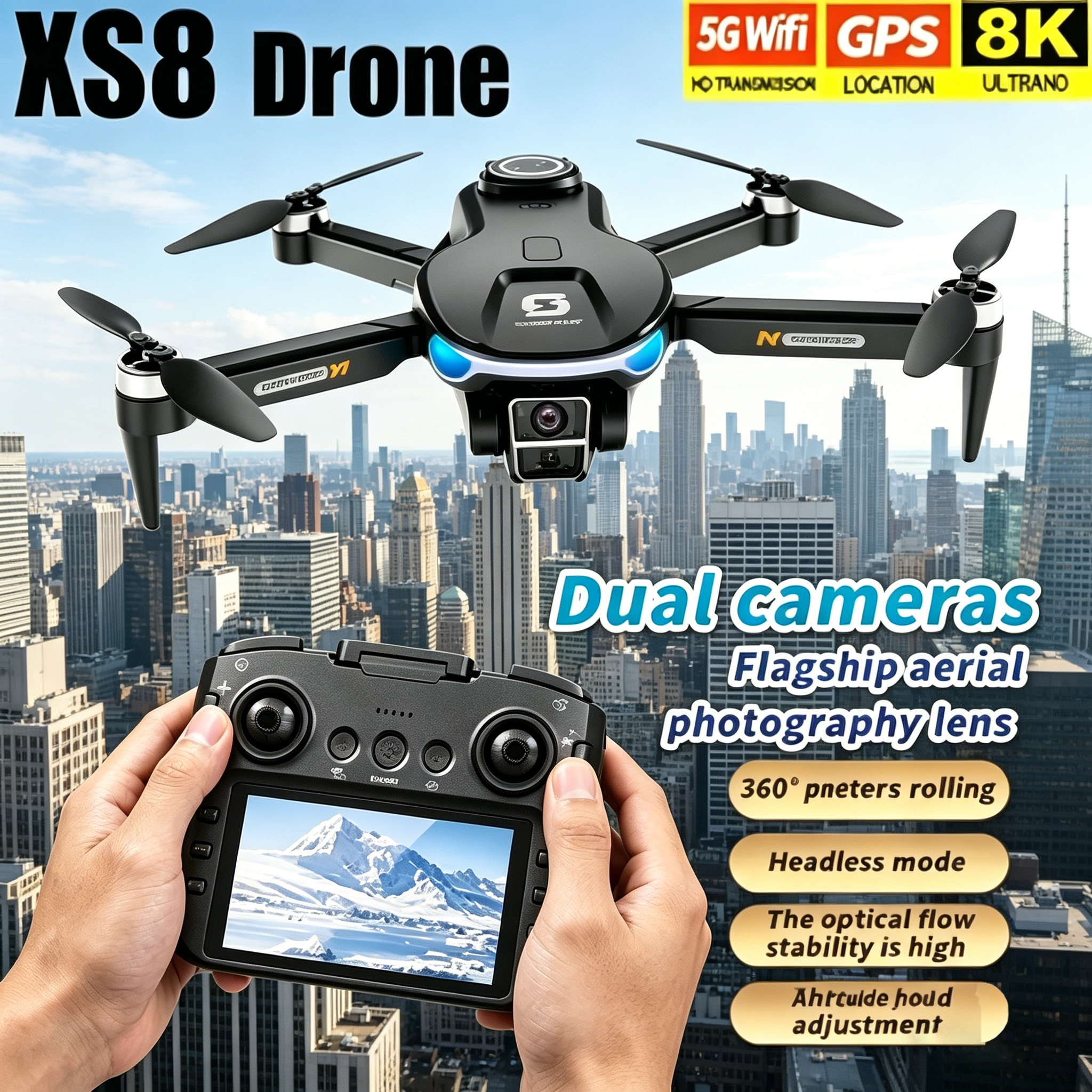HD 8K Professional GPS Drone w - Drone Kit Professional recensione e prezzo