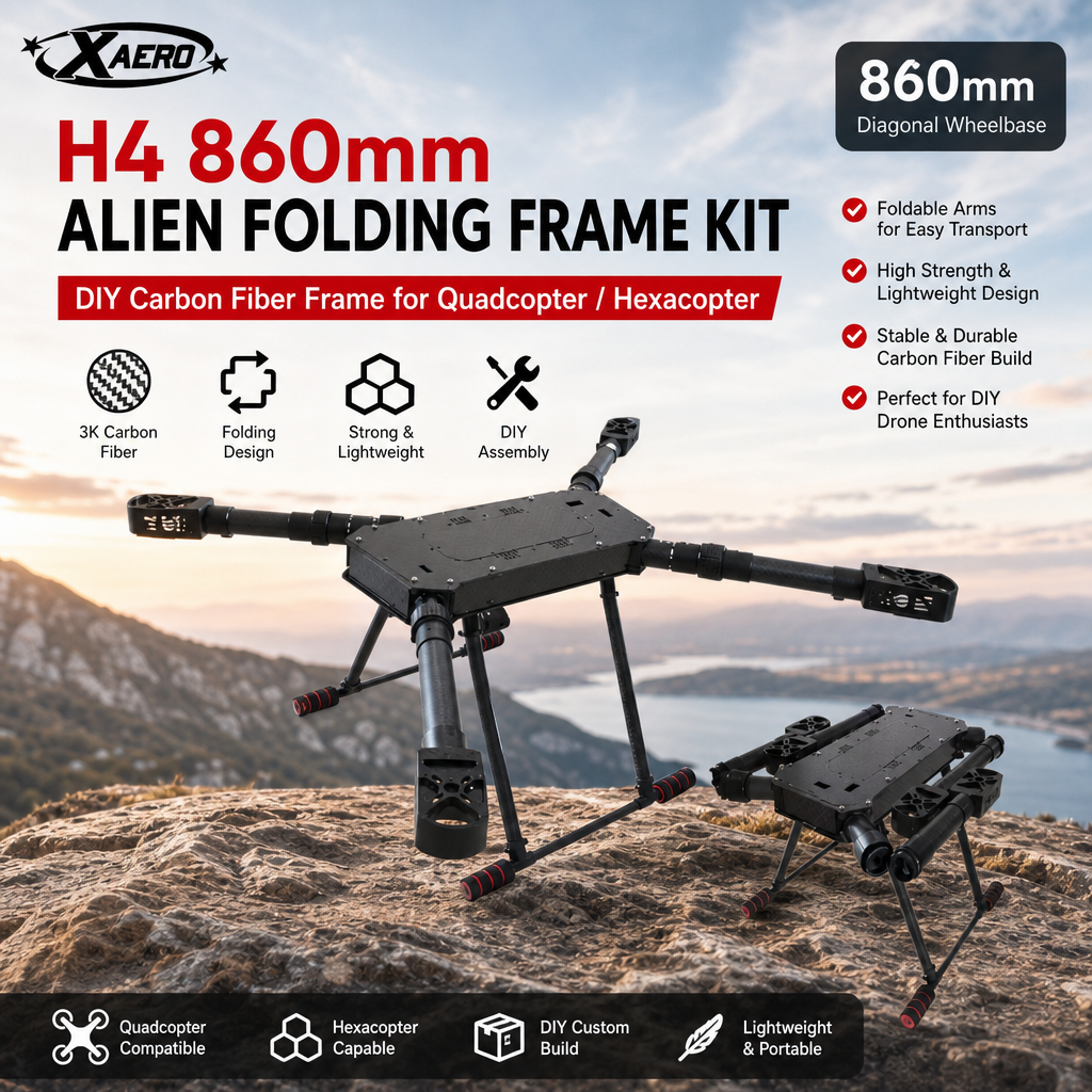 XAERO DIY H4 860mm Alien Foldi - Drone Kit Hexacopter recensione e prezzo