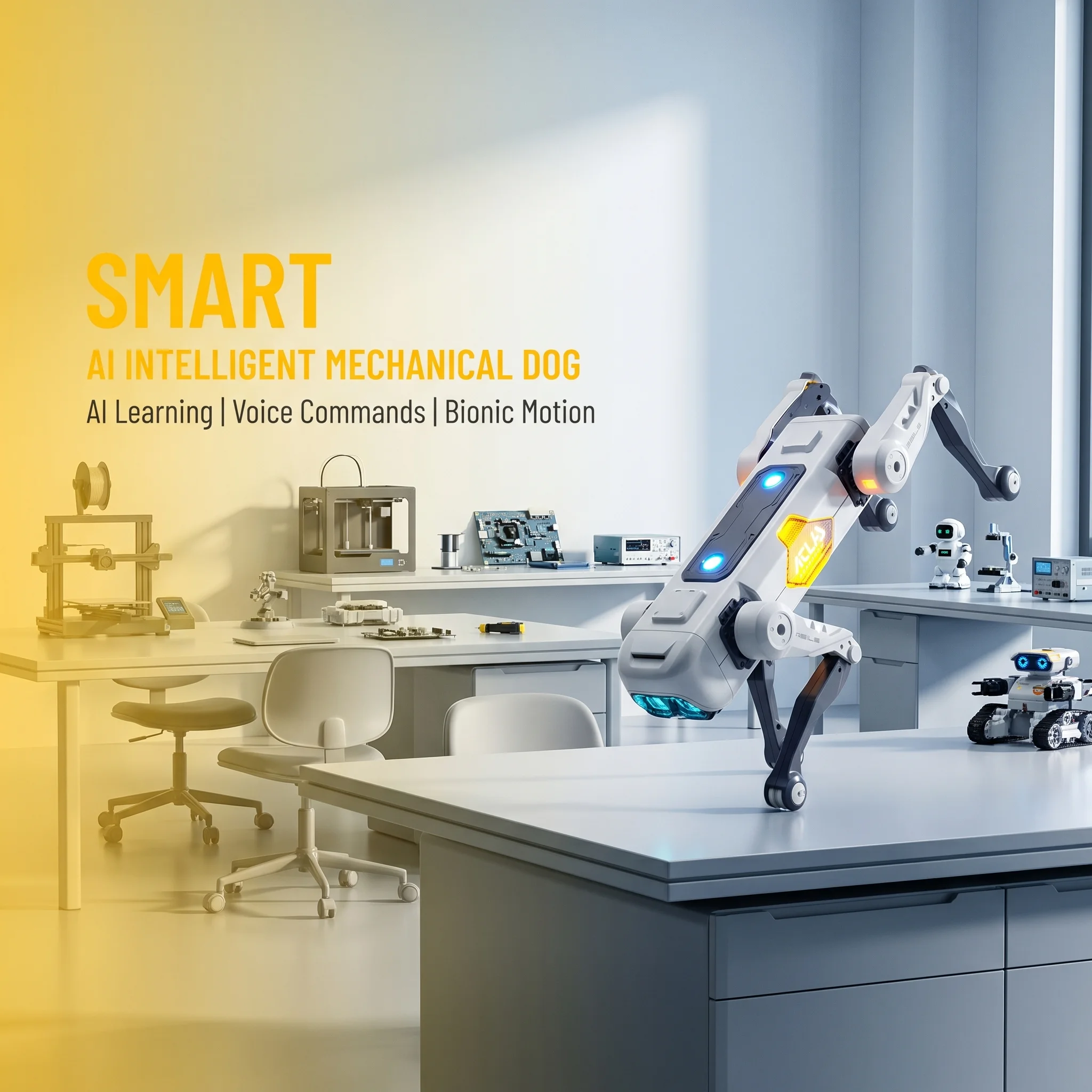AI Smart Robot Dog, Voice & AP - Drone Kit With Camera recensione e prezzo
